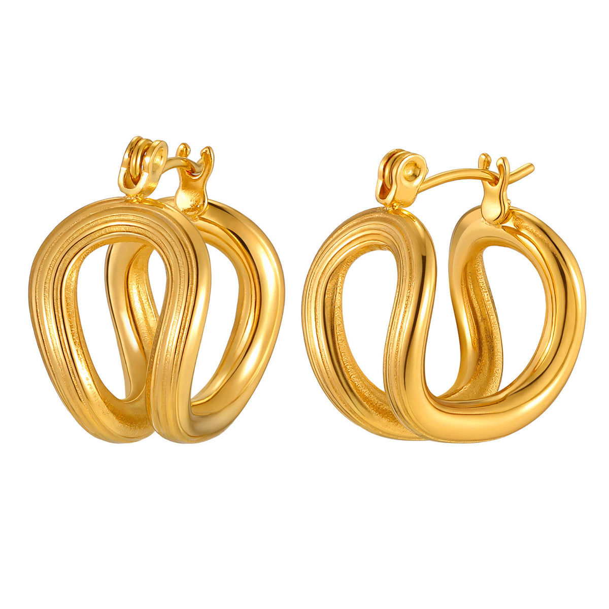 Modern Stainless Steel Earrings