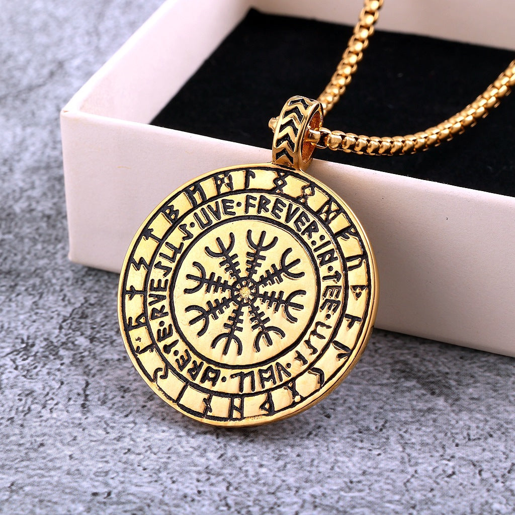 Punk Wolf Stainless Steel Men's Pendant Necklace