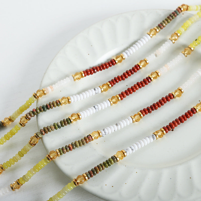 Retro Style Handcrafted Abacus Beaded Necklace for Women