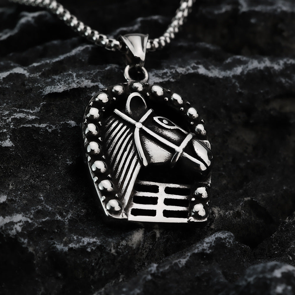 European And American Retro Stainless Steel Men's Pendant Necklace