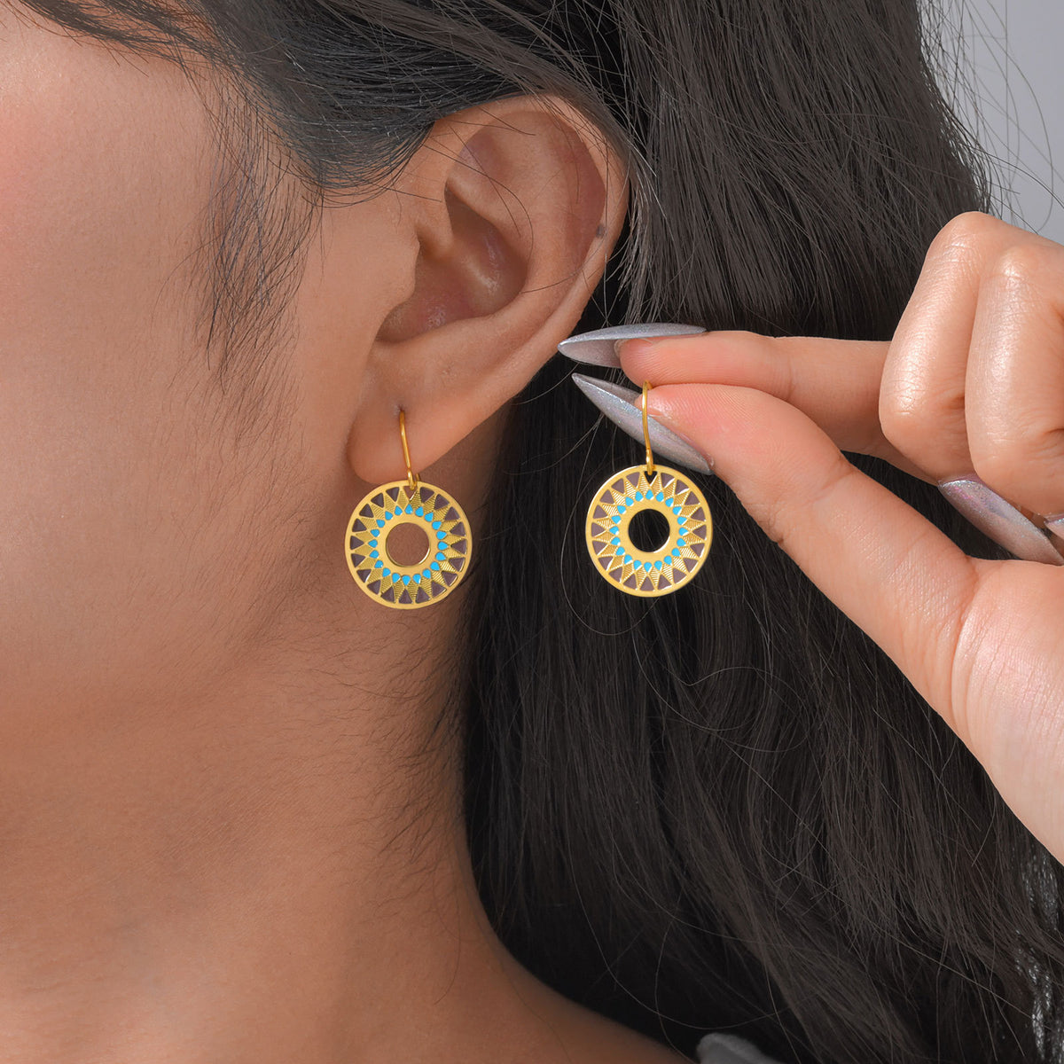 Stainless Steel Geometric Vintage Earrings