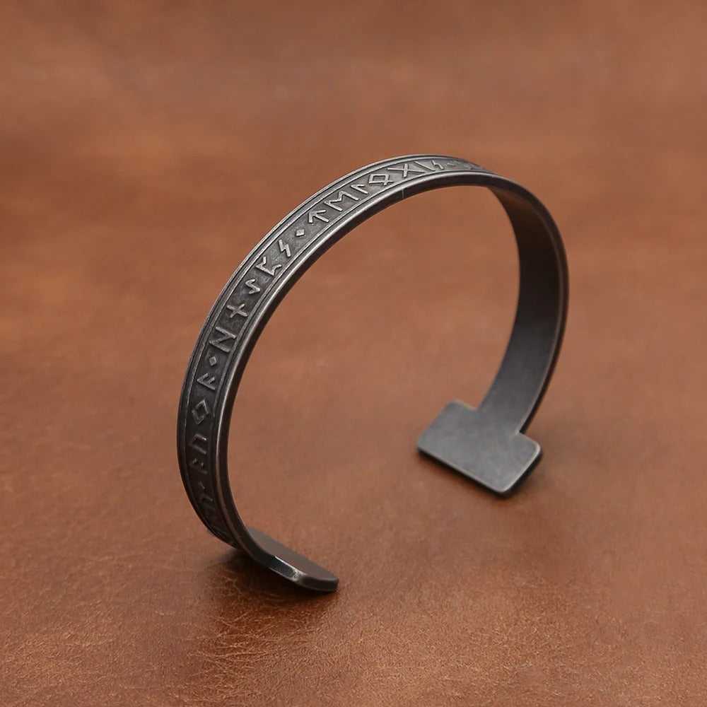 Viking Rune Stainless Steel Men's Bracelet