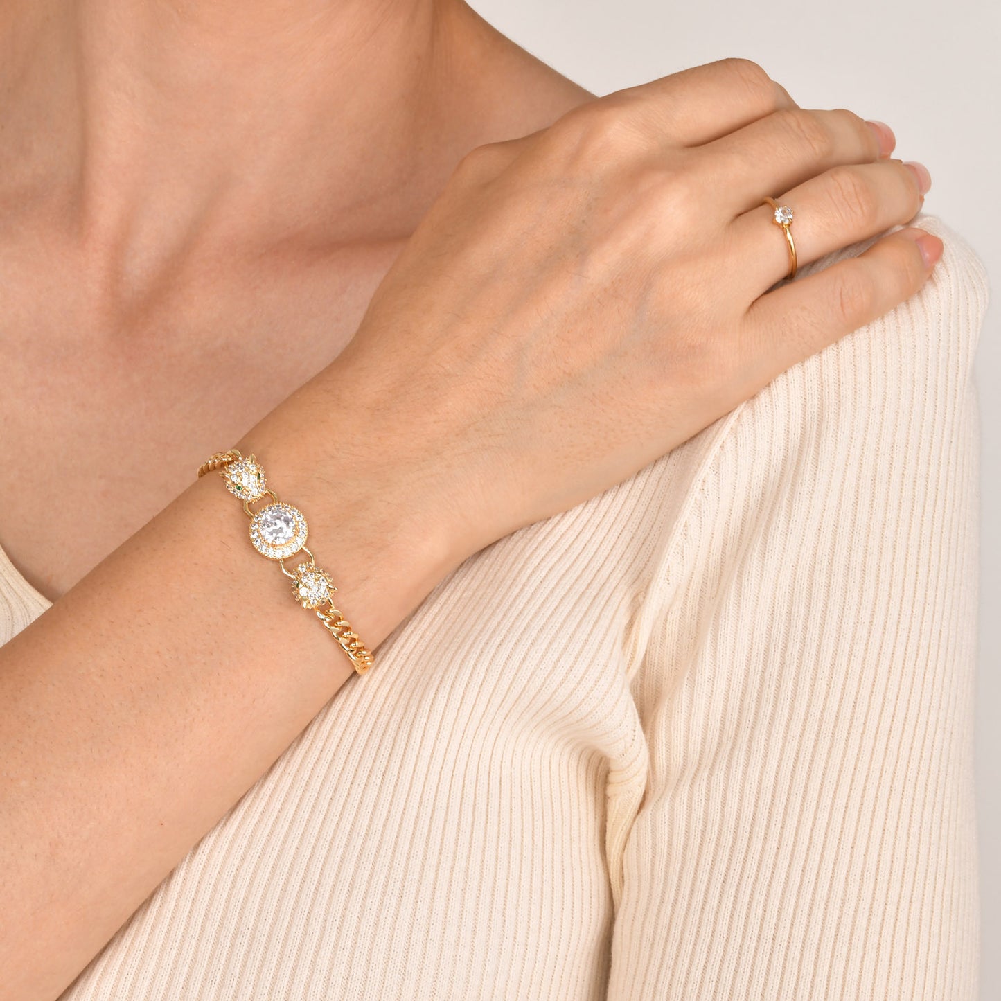 Copper Bracelet Square Heart Four-Leaf Clover Jewelry Wholesale