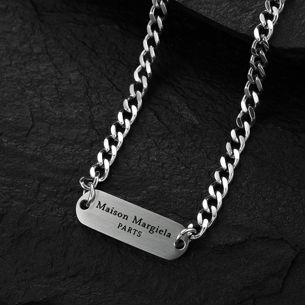 Japan And South Korea Cold Neutral Wind Stainless Steel Necklace