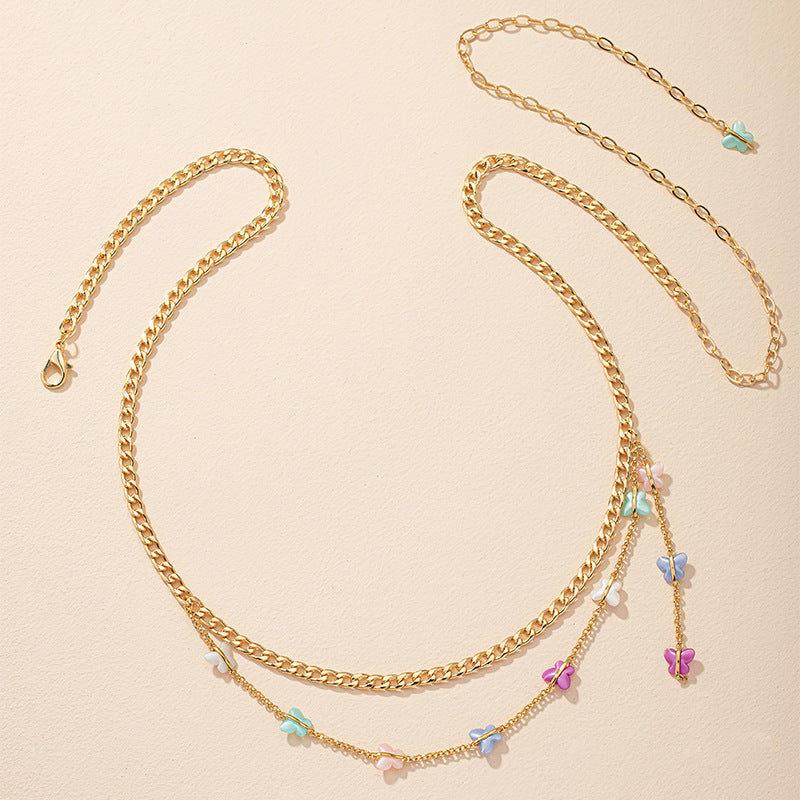 European Charm Butterfly Waist Chain Set - Vienna Verve Collection