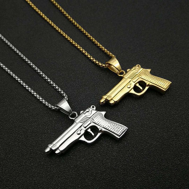 Steel Pendant - Statement Hip Hop Punk Style By Planderful Everyday Genie Collection