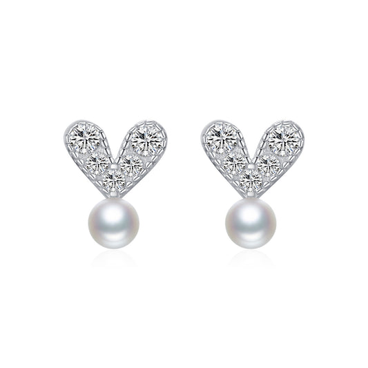 Planderful Everyday Genie Earrings – Exquisite Zircon and Pearl Design