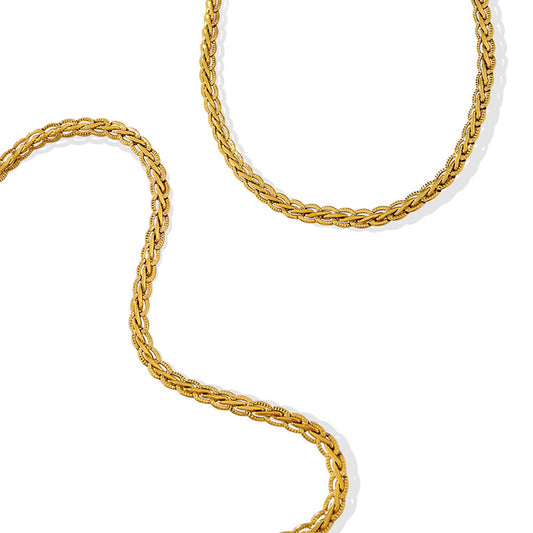 Copper Keel Chain Necklace for Unisex Hip-Hop Style and Versatility