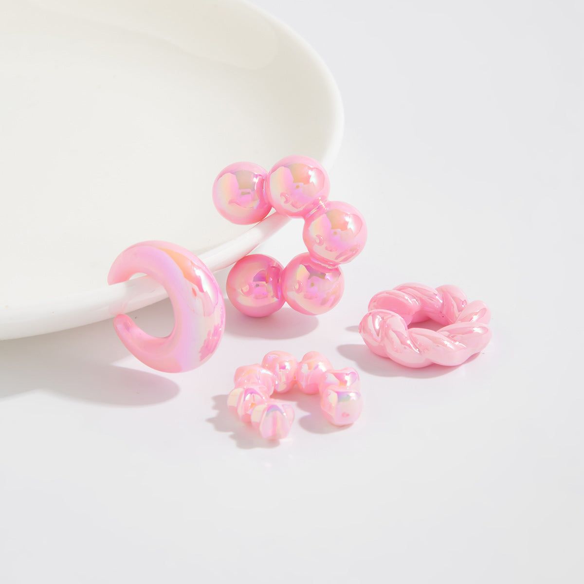 Planderful Vienna Verve No Piercing Clip On Ear Bone Earrings Set With Star Bead