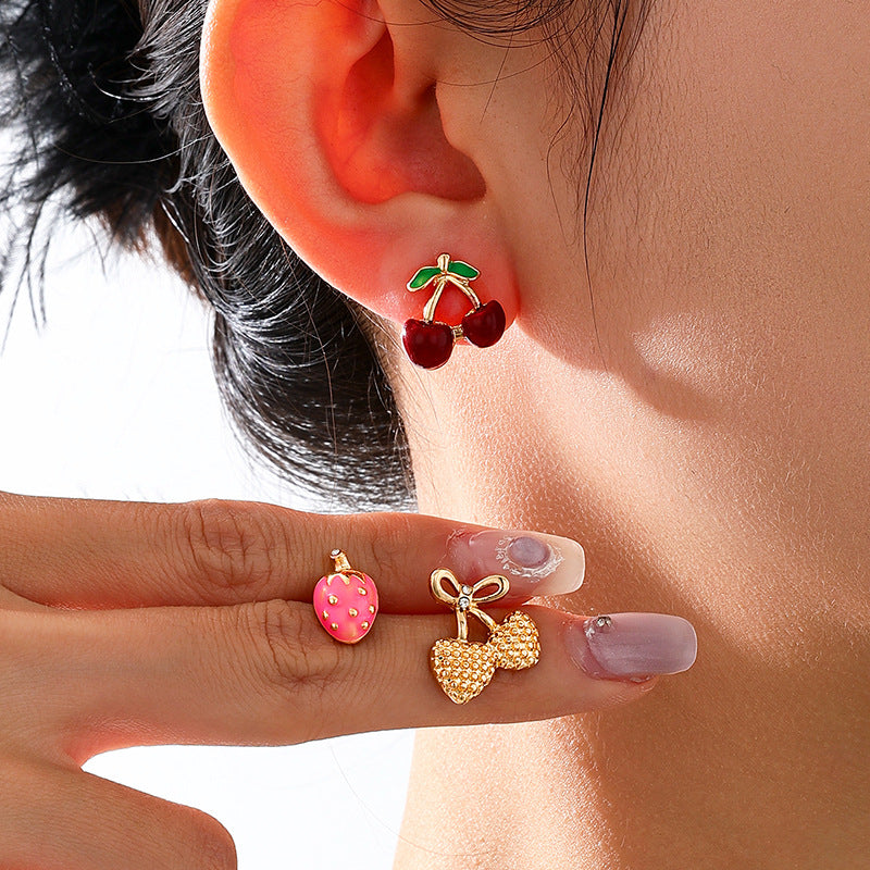 Planderful Vienna Verve Earrings Set – Adorable Summer Fruit Designs