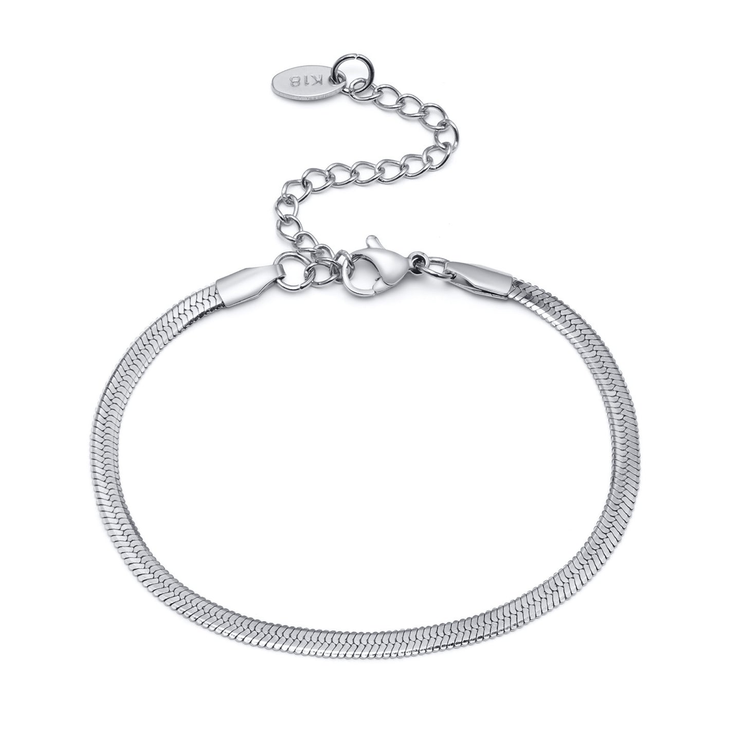 Stainless Steel Blade Bracelet Flat Snake Chain Jewelry Wholesale