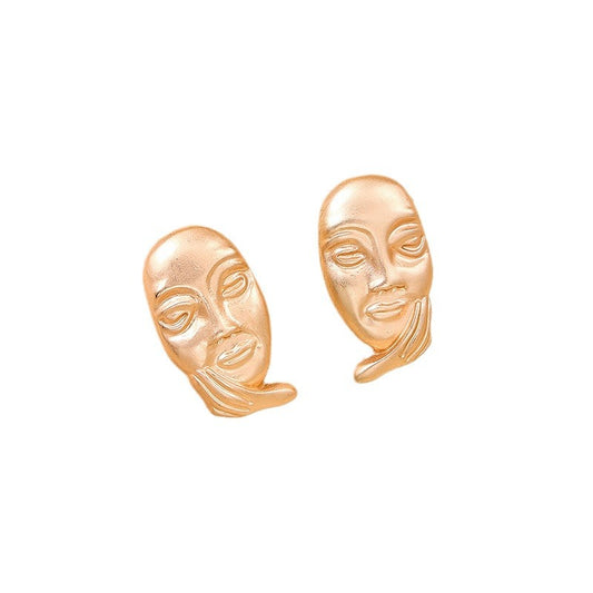 Cross-Border Creative Vienna Verve Face Earrings for Women