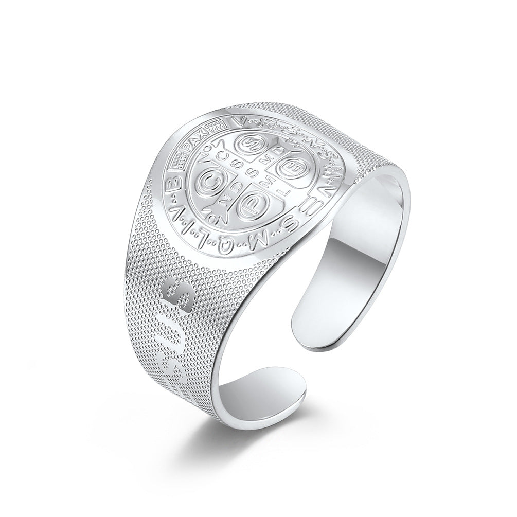 Planderful Adjustable Titanium Steel Ring Unisex Gothic Exorcist Style Everyday Genie Collection