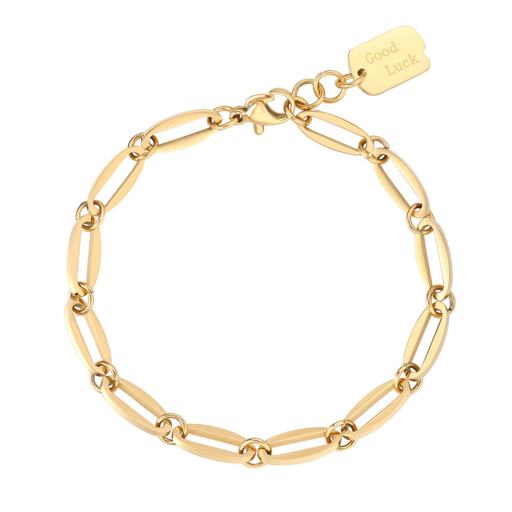 Titanium Steel Unisex Bracelet Planderful Everyday Genie Collection Durable Minimalist Cold Style