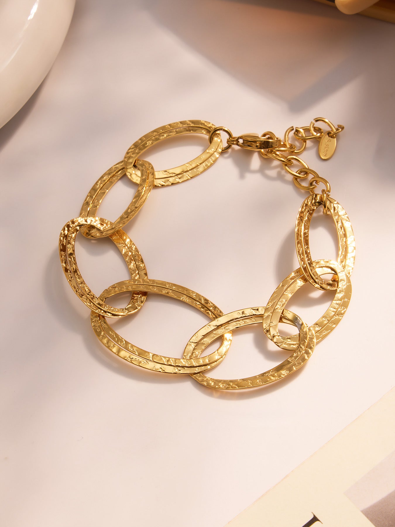 Planderful Hammer Bracelet Double Layer 18K Gold Plated Her