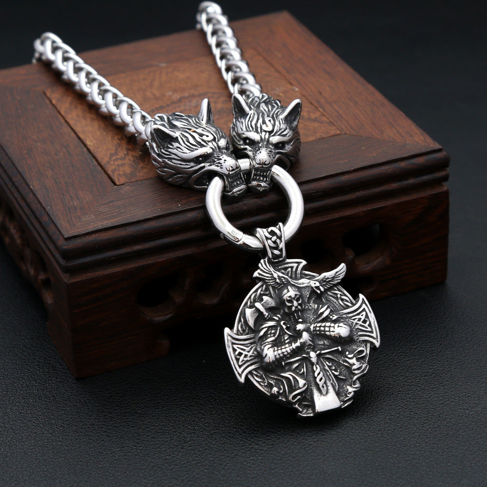 Viking Wolf Stainless Steel Men's Ring