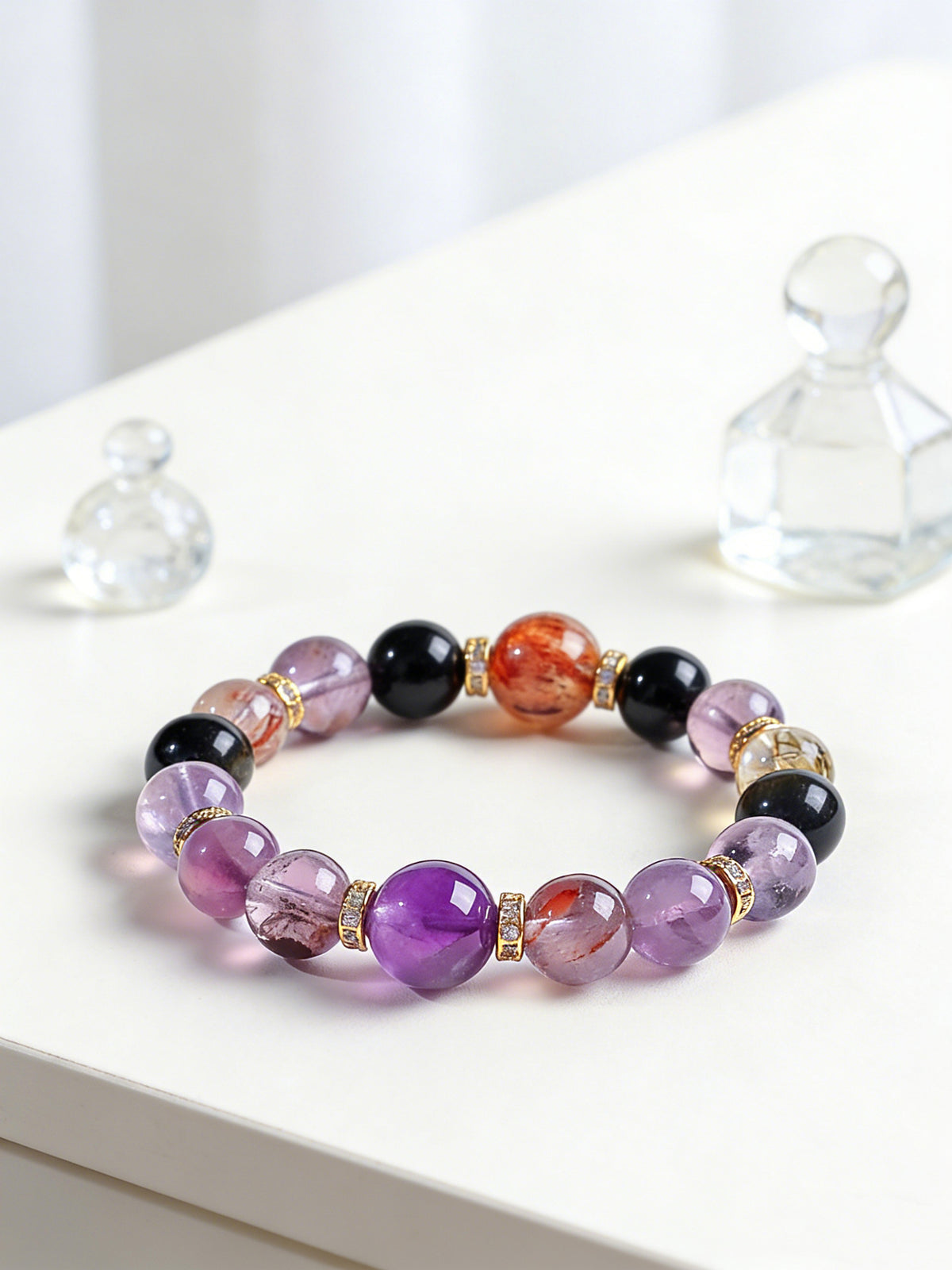 Amethyst Citrine Multigem Bracelet