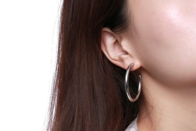 Multi-Specification And Multi-Color Titanium Steel Earrings