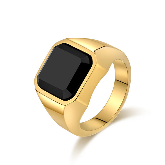 Steel Ring - Luxury Men's Everyday Wear, Durable Stainless Steel Ring For Groomsmen, Modern Everyday Accessory