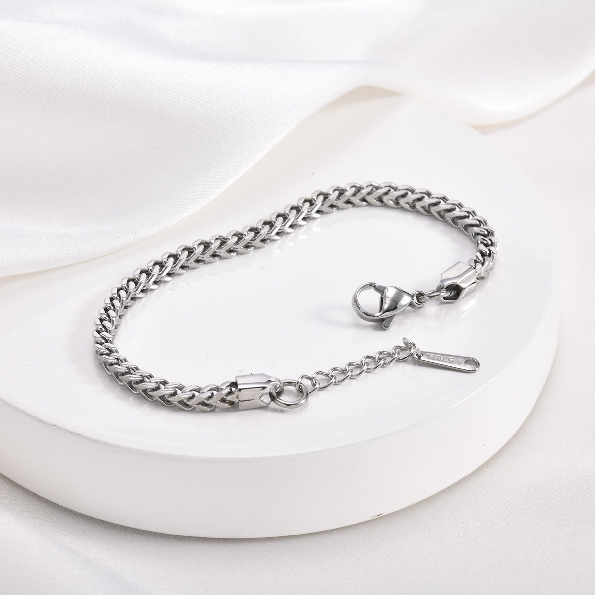 Geometric Stainless Steel Bracelet for Women