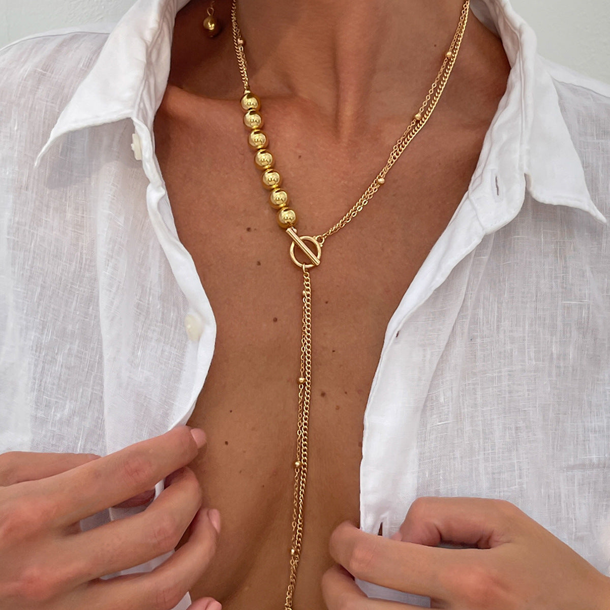 Planderful Vienna Verve Necklace – Elegant Asymmetric Design