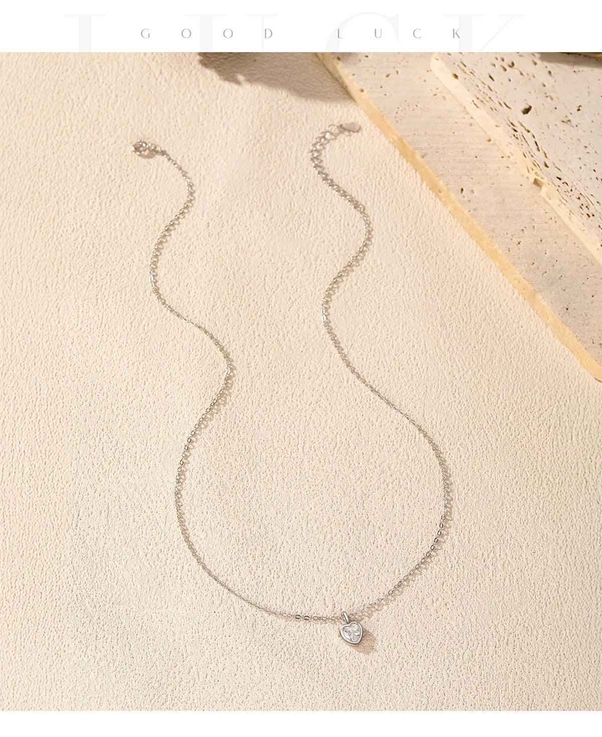 925 Sterling Silver Petite Heart Pendant Necklace