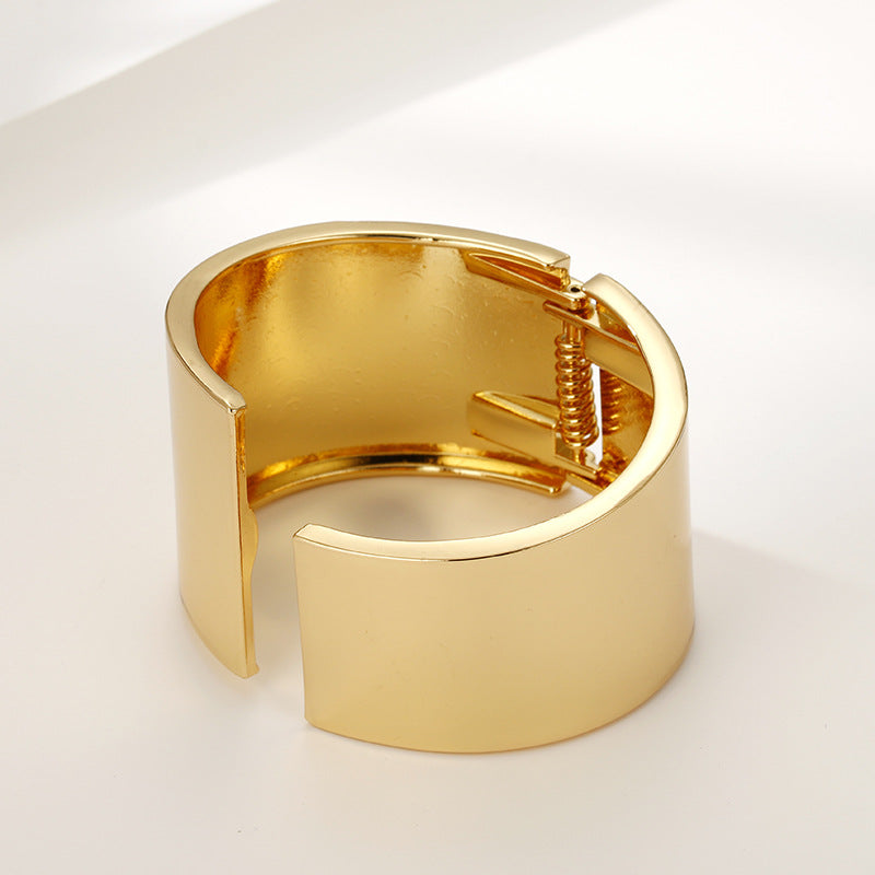 Eccentric Gold Glossy Bracelet - Vienna Verve Collection by Planderful