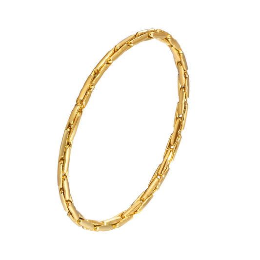 Women's Ring Plain Ring Stainless Steel Thin Gold Tail Ring
