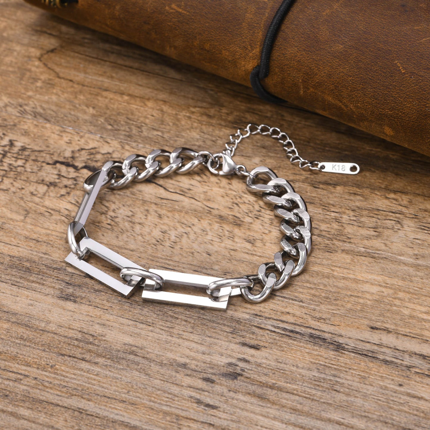 Men's Stainless Steel Cuban Chain Bracelet Jewelry for Men