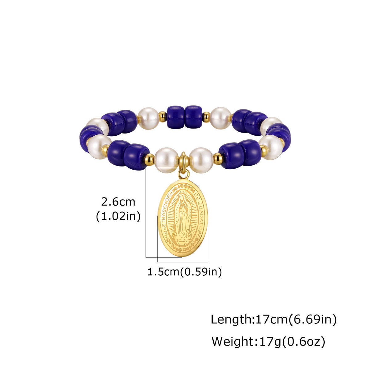 Devil's Eye Pearl Stainless Steel Bracelet