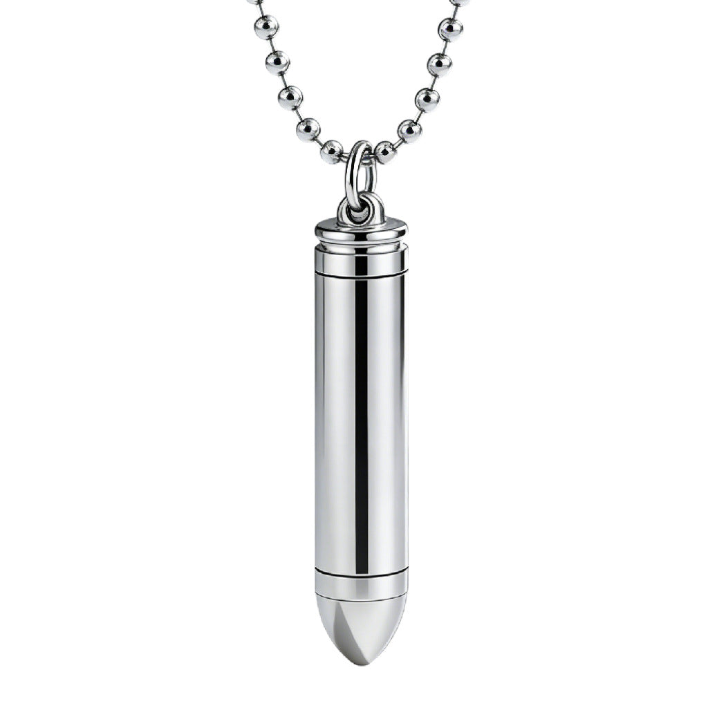 Unisex Stainless Steel Necklace With Removable Protection Pendant Planderful Everyday Genie