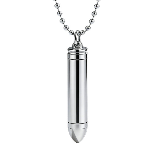 Unisex Stainless Steel Necklace With Removable Protection Pendant Planderful Everyday Genie