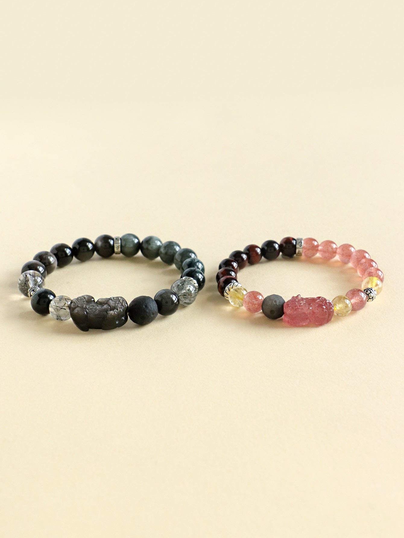 Planderful Fortune's Favor Bracelet – Stylish Tiger's Eye and Crystal Design