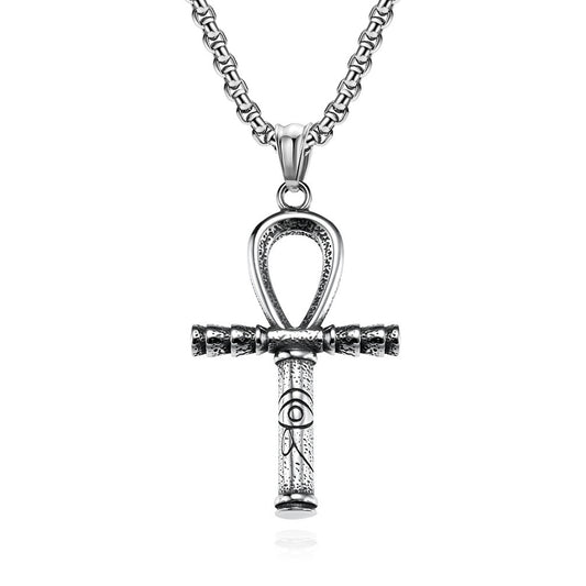 Eye Of Horus Pharaoh Scepter Pendant Necklace Titanium Steel For Men By Planderful Everyday Genie