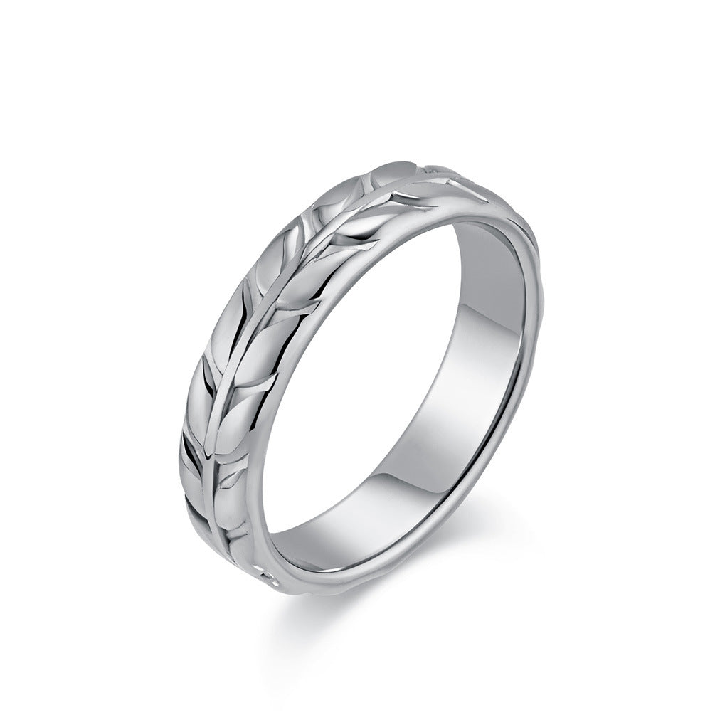 Planderful Everyday Genie Rhombus Tulip Titanium Steel Ring For Women Light Luxury Gold Plated