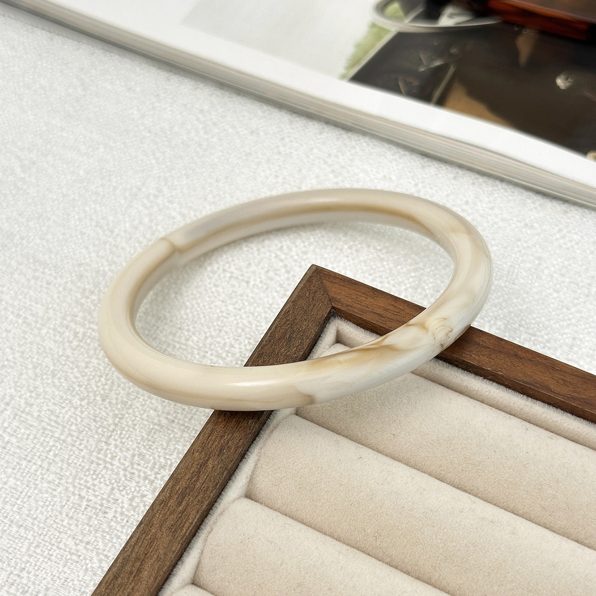 Retro Geometric Tire Bracelet Bracelet Exaggerated Irregular Special-Shaped Smudged Bracelet