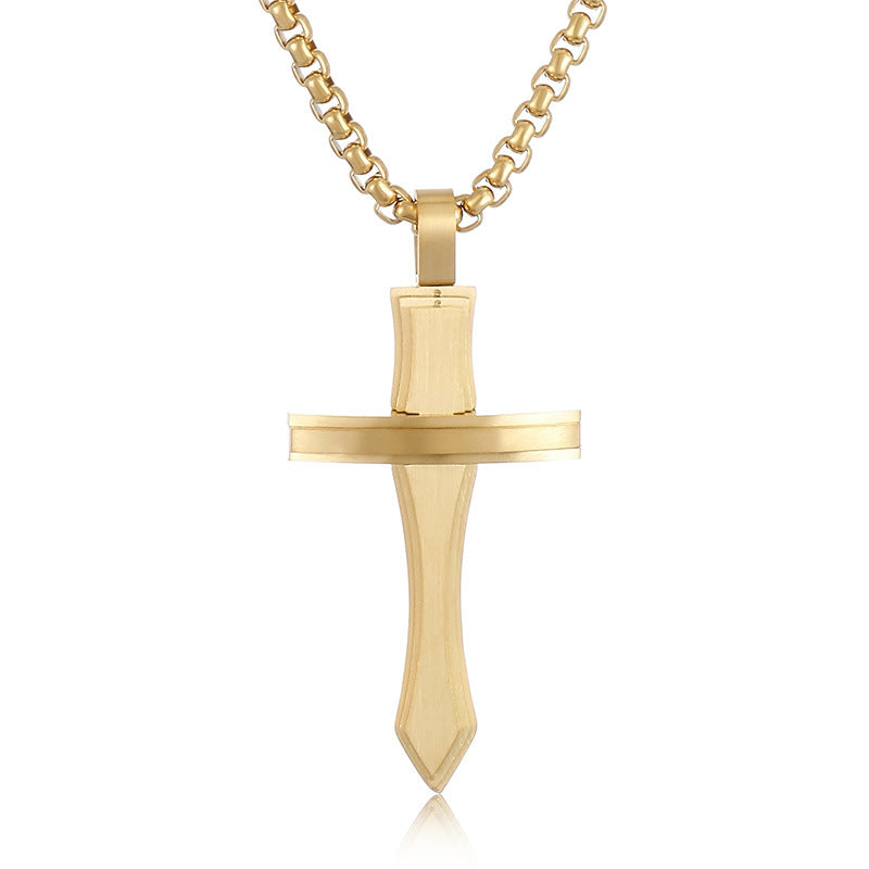 Cross-Border Creative Sword Pendant for Men - Personalized Titanium Steel Fashion Accessory from Japan and South Korea