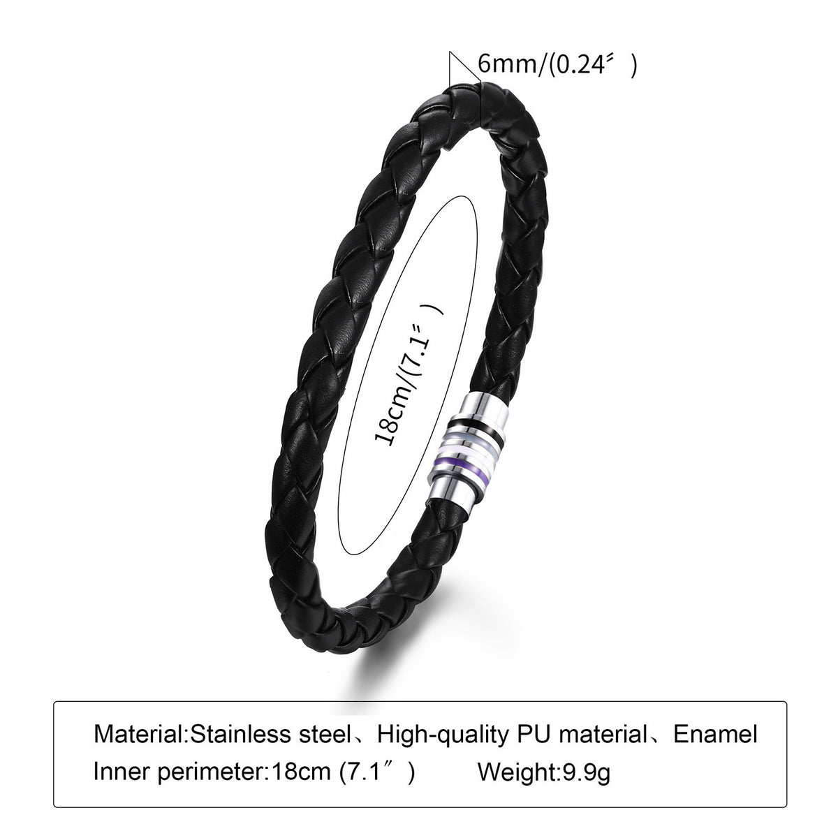 Braided Stainless Steel Bracelet