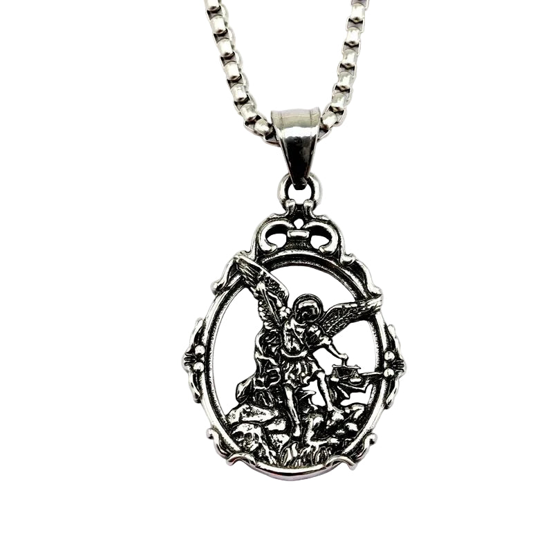 Dragon Angel Men's Pendant Necklace