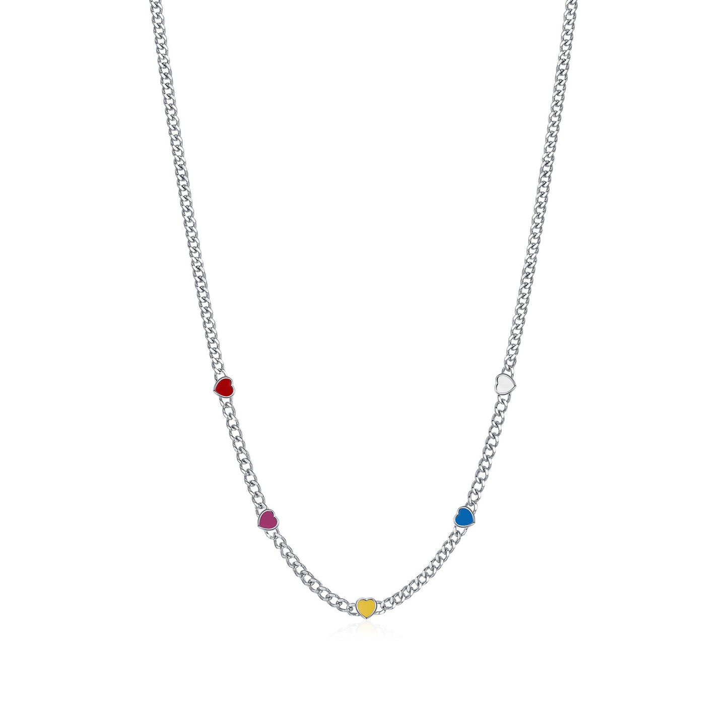 Planderful Collection Everyday Genie S925 Sterling Silver Japanese and Korean Temperament Sweet Dopamine Color Scheme Choker Short Necklace Collarbone Chain Women – Elegant and Trendy Jewelry