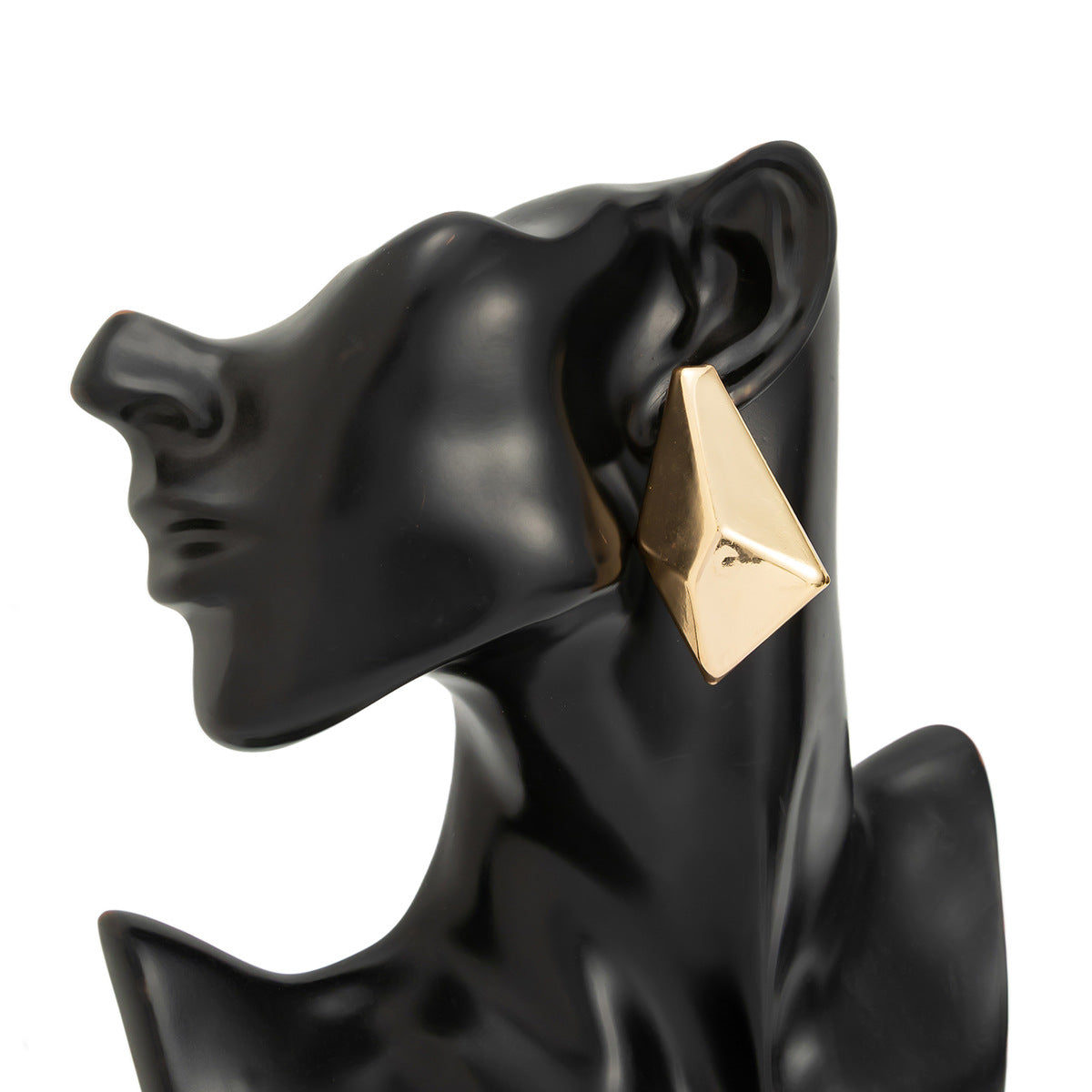 Planderful Vienna Verve Geometric Pleated Stud Earrings For Women Statement Jewelry