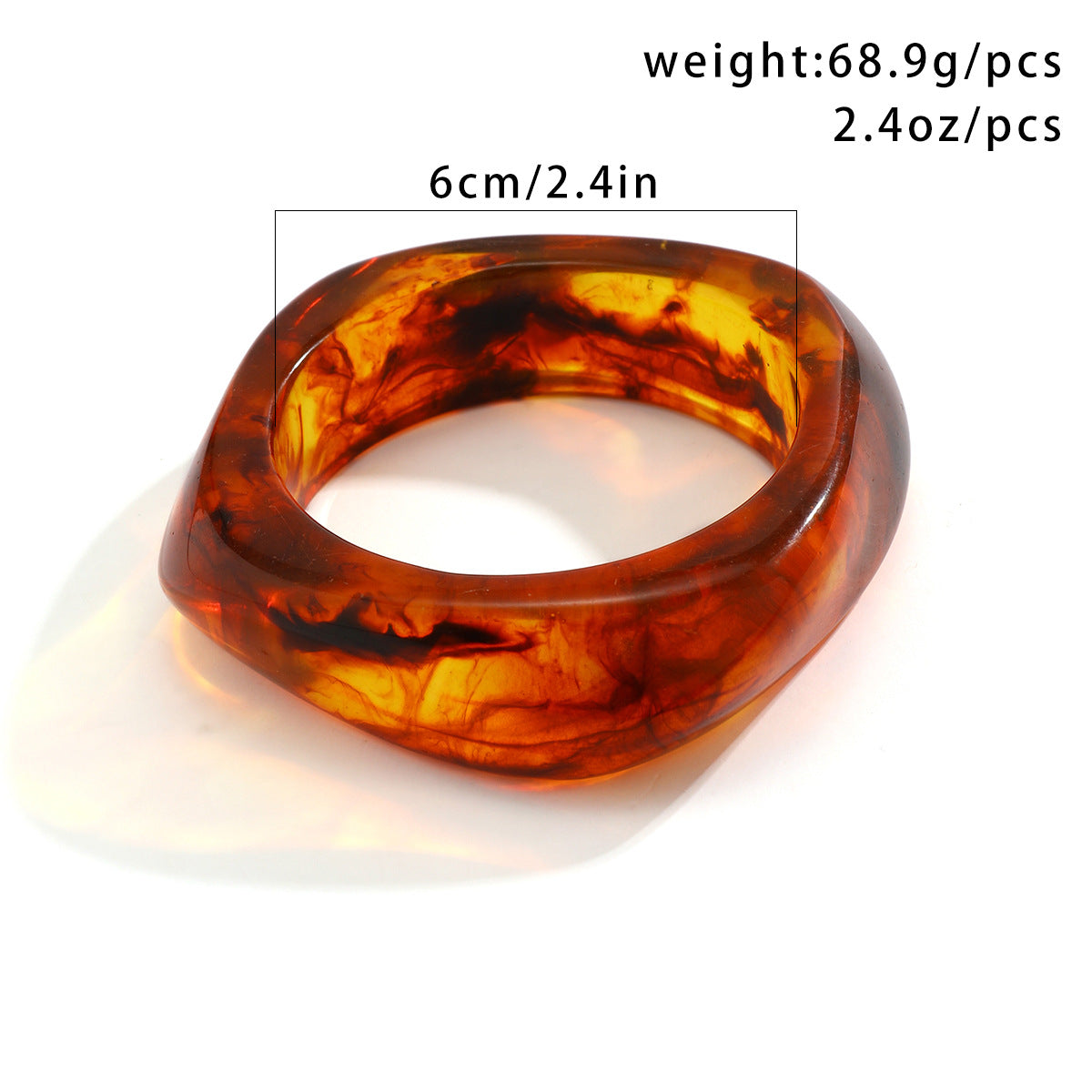 Smudged Irregular Acrylic Bracelet Exaggerated Geometric Bracelet