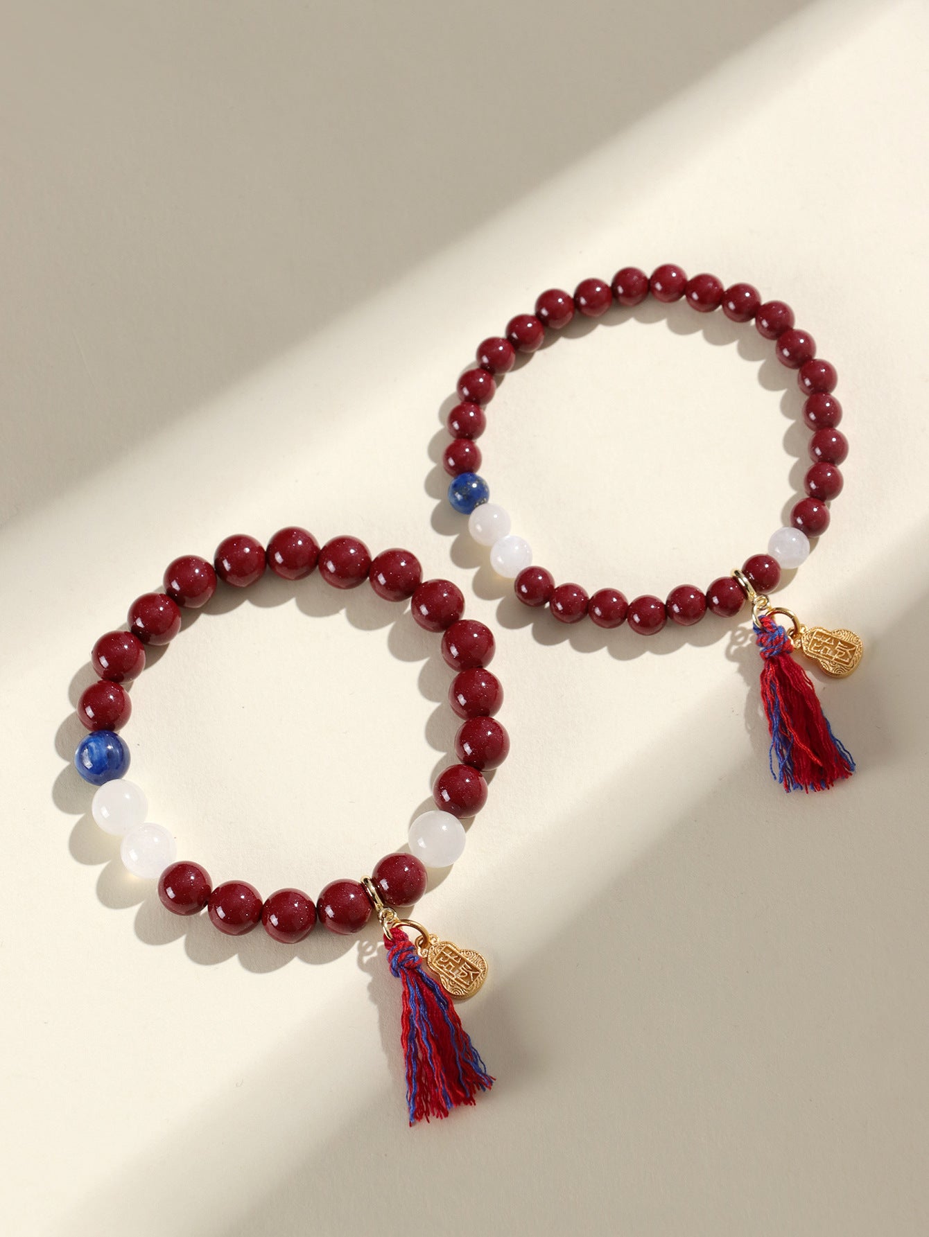 Planderful Fortune's Favor Bracelet – Retro Ethnic Style with Cinnabar Beads