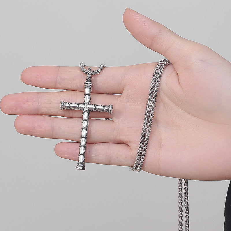 Steel Necklace – Statement Dragon Cross Unicorn Pendant For Men Luxury Finish Premium Craftsmanship