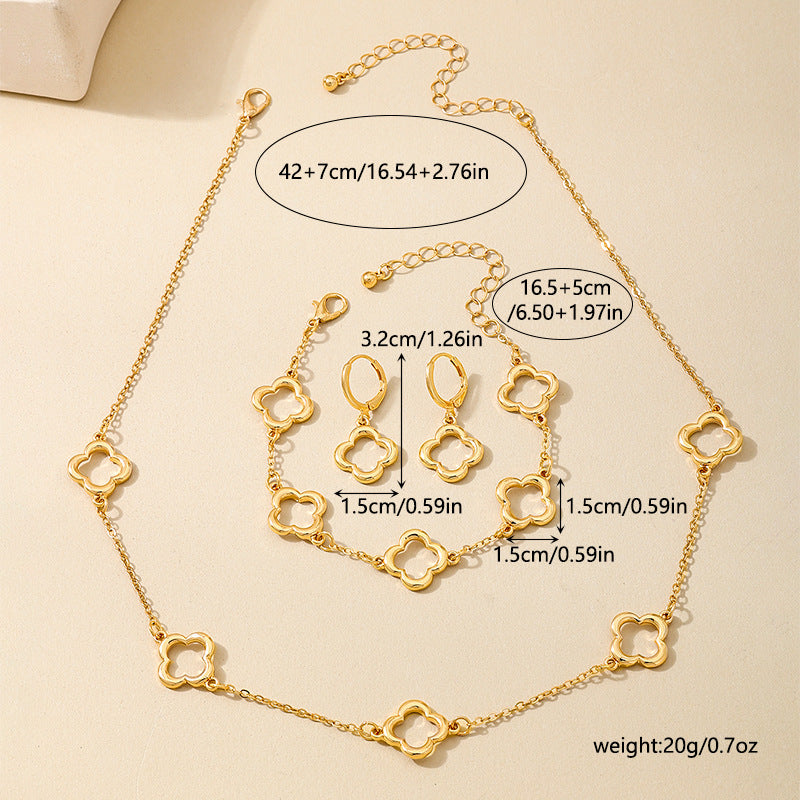 Planderful Vienna Verve Four-Leaf Clover Jewelry Set