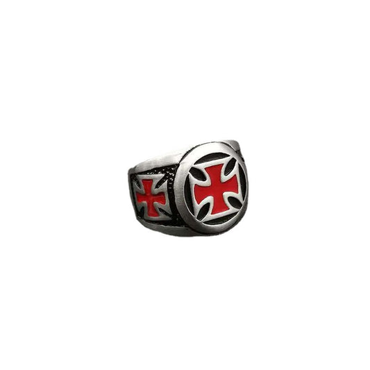 Planderful Everyday Genie Men's Stainless Steel Ring Epoxy Retro Punk Personalized For Men