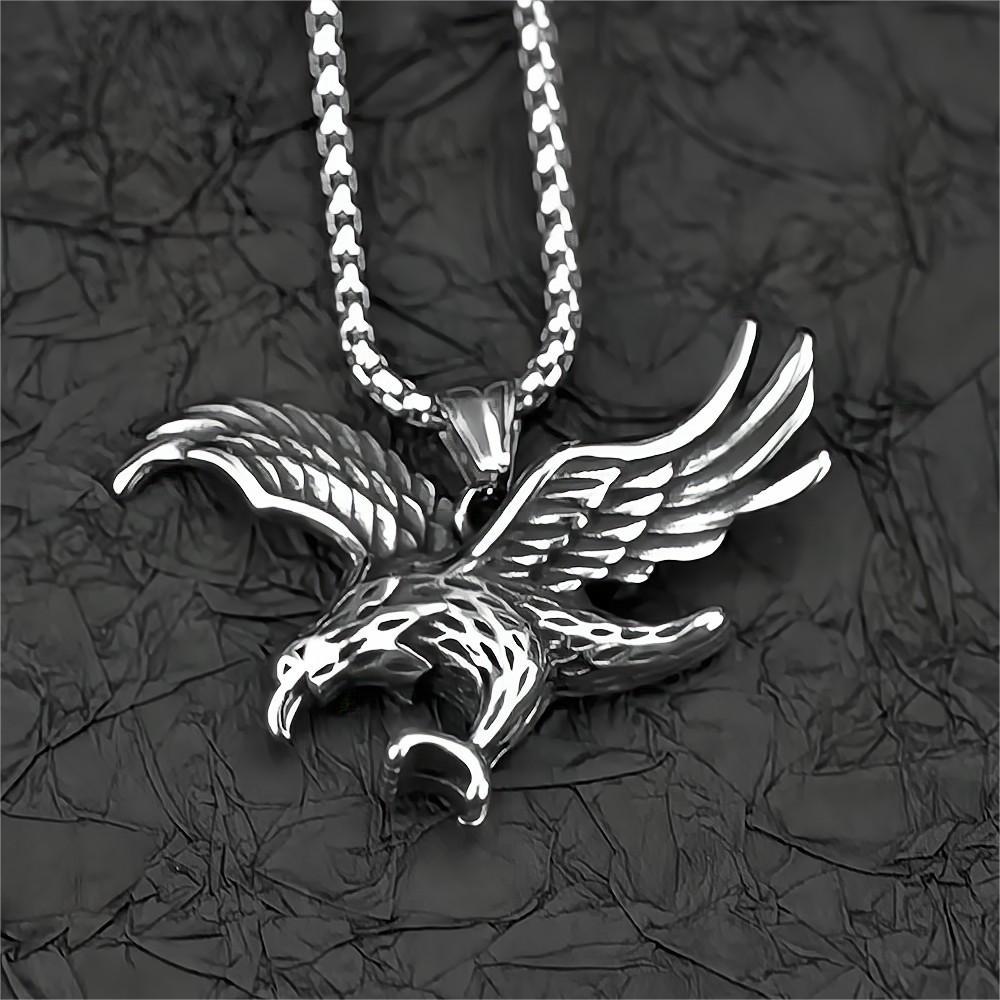 European and American Jewelry Wholesale Men's Eagle Pendant Necklace