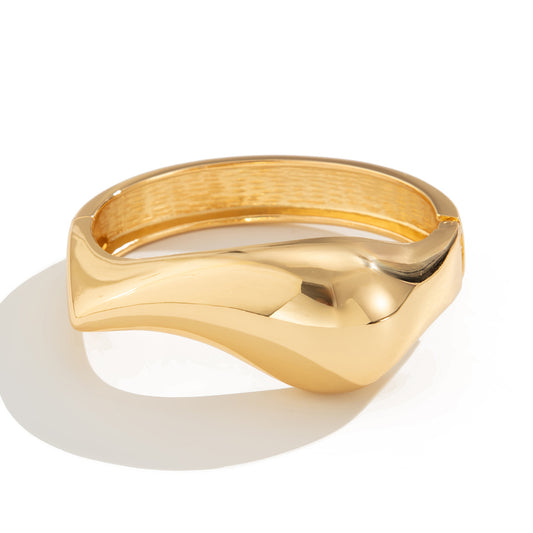 Planderful Vienna Verve Bracelet – Irregular Liquid Metal Texture