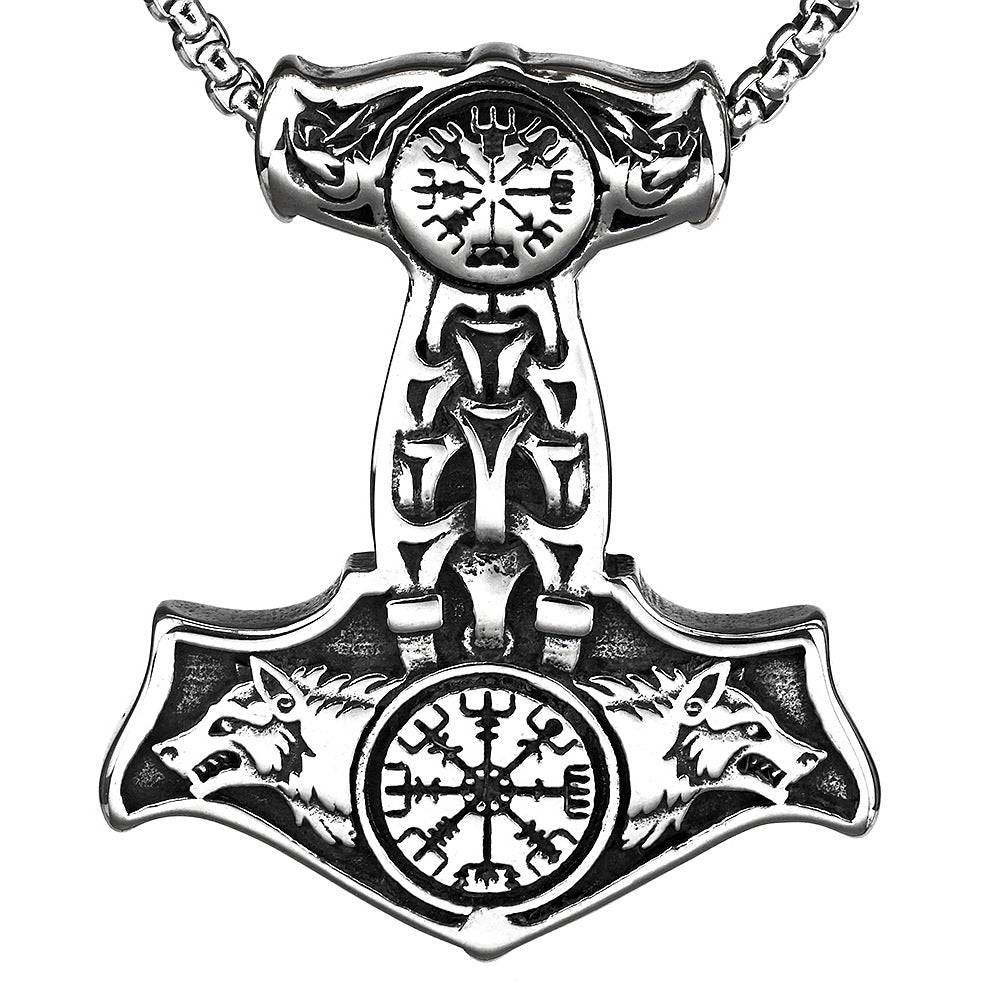 European and American Titanium Steel Pendant Necklace for Men