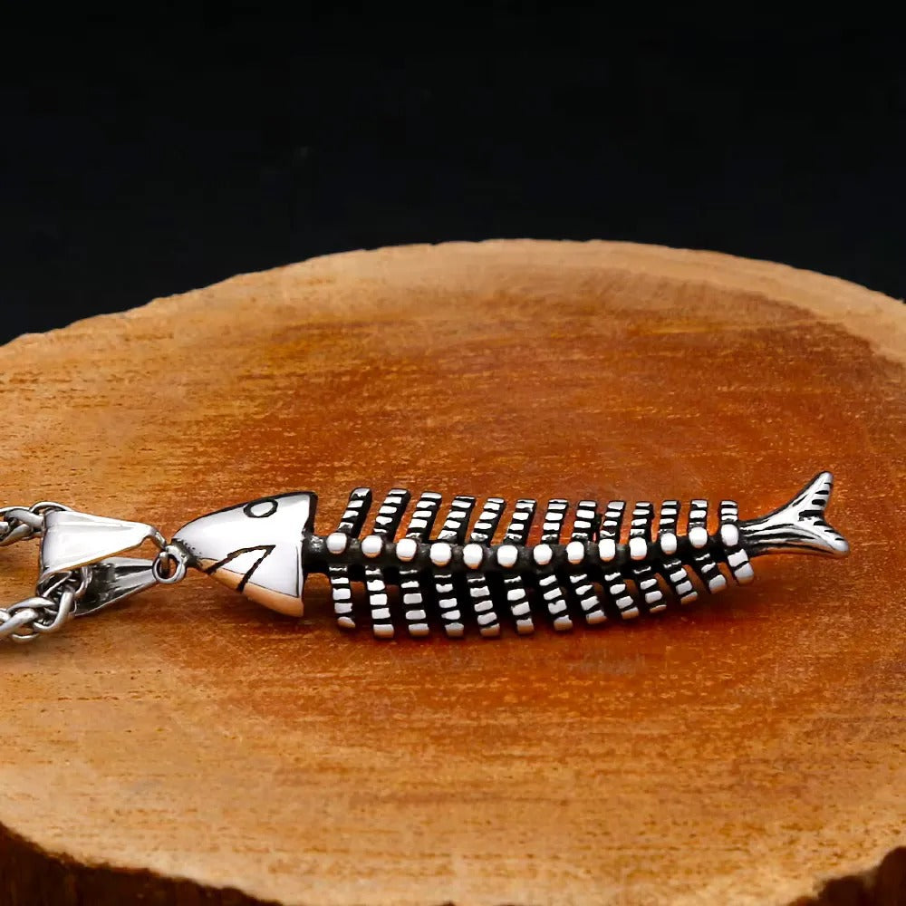 Punk Skull Stainless Steel Pendant Necklace
